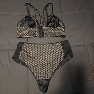 Victoria's Secret Women's Starburst Set in Black Size XLarge NWOT